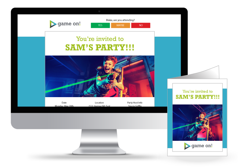 Branded Party Invitations